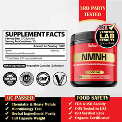 NMNH bottle back with dosage information