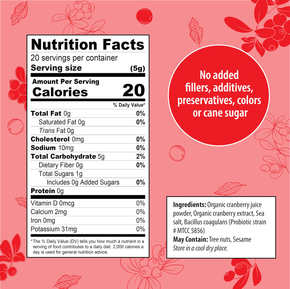 No added sugar label on packaging