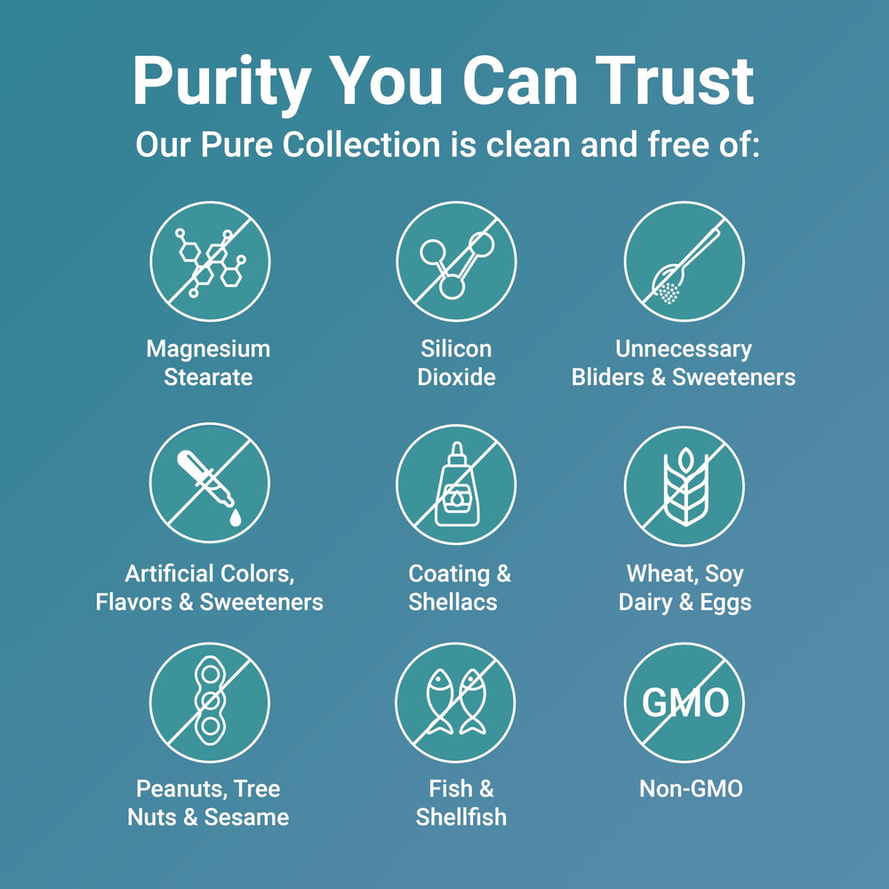 Non-GMO, no fillers label on bottle