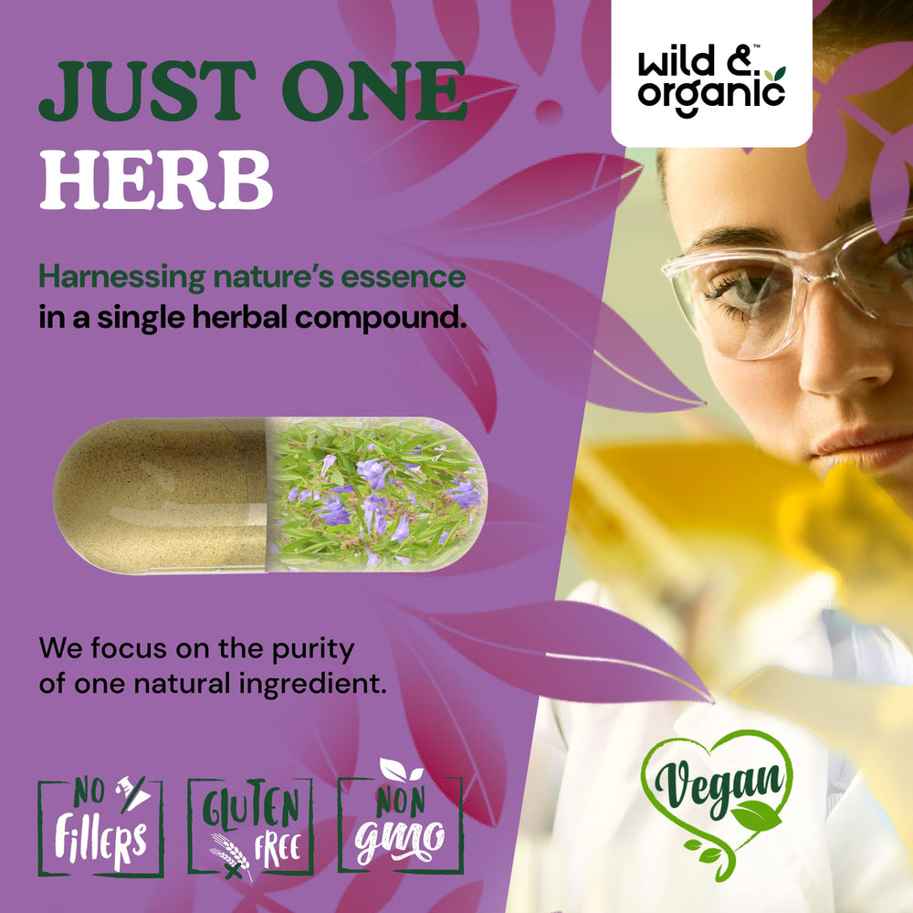 No fillers and non-GMO skullcap ingredients