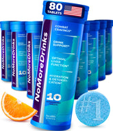 NoMoreDrinks anti-alcohol craving supplement bottle and tablets