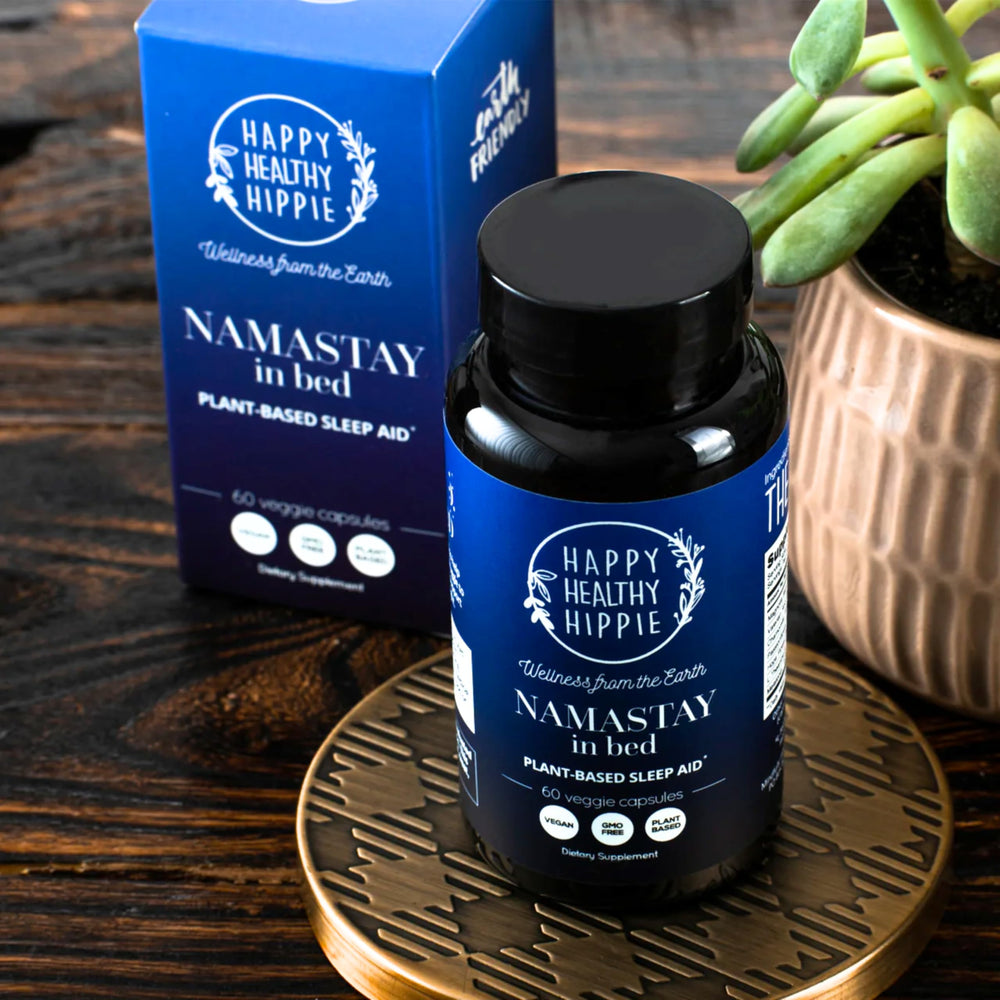 60-count plant-based sleep aid packaging with no morning grogginess claim