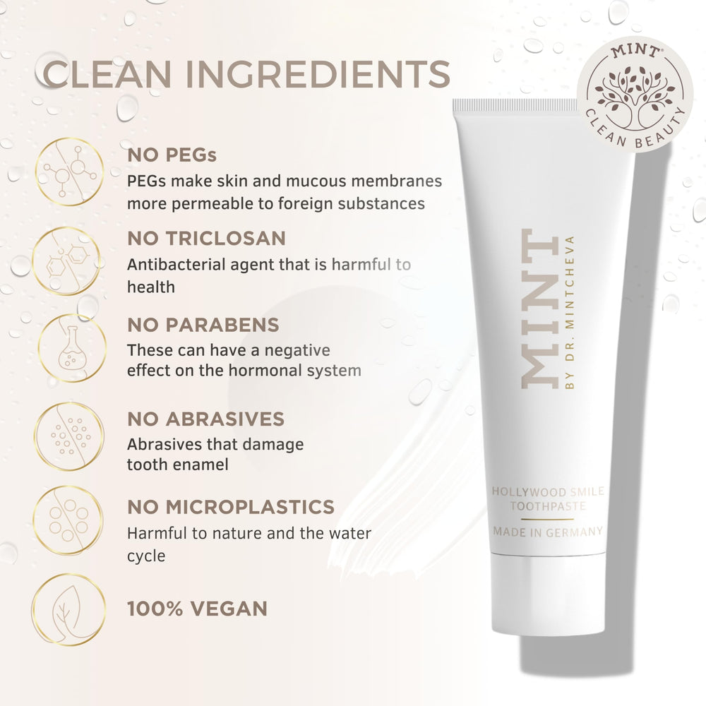 Parabens, PEGs and titanium dioxide-free label