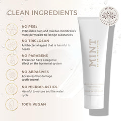 Parabens, PEGs and titanium dioxide-free label