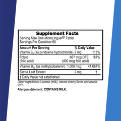 Sublingual tablet dissolving instantly on the tongue