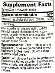 No sugar, no artificial colors or flavors Vitamin D3