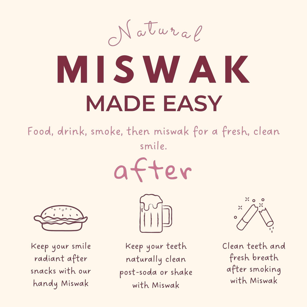 No toothpaste needed with NaturalMiswak Miswak sticks