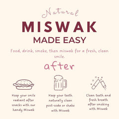 No toothpaste needed with NaturalMiswak Miswak sticks