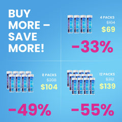 NoMoreDrinks packaging with tablets