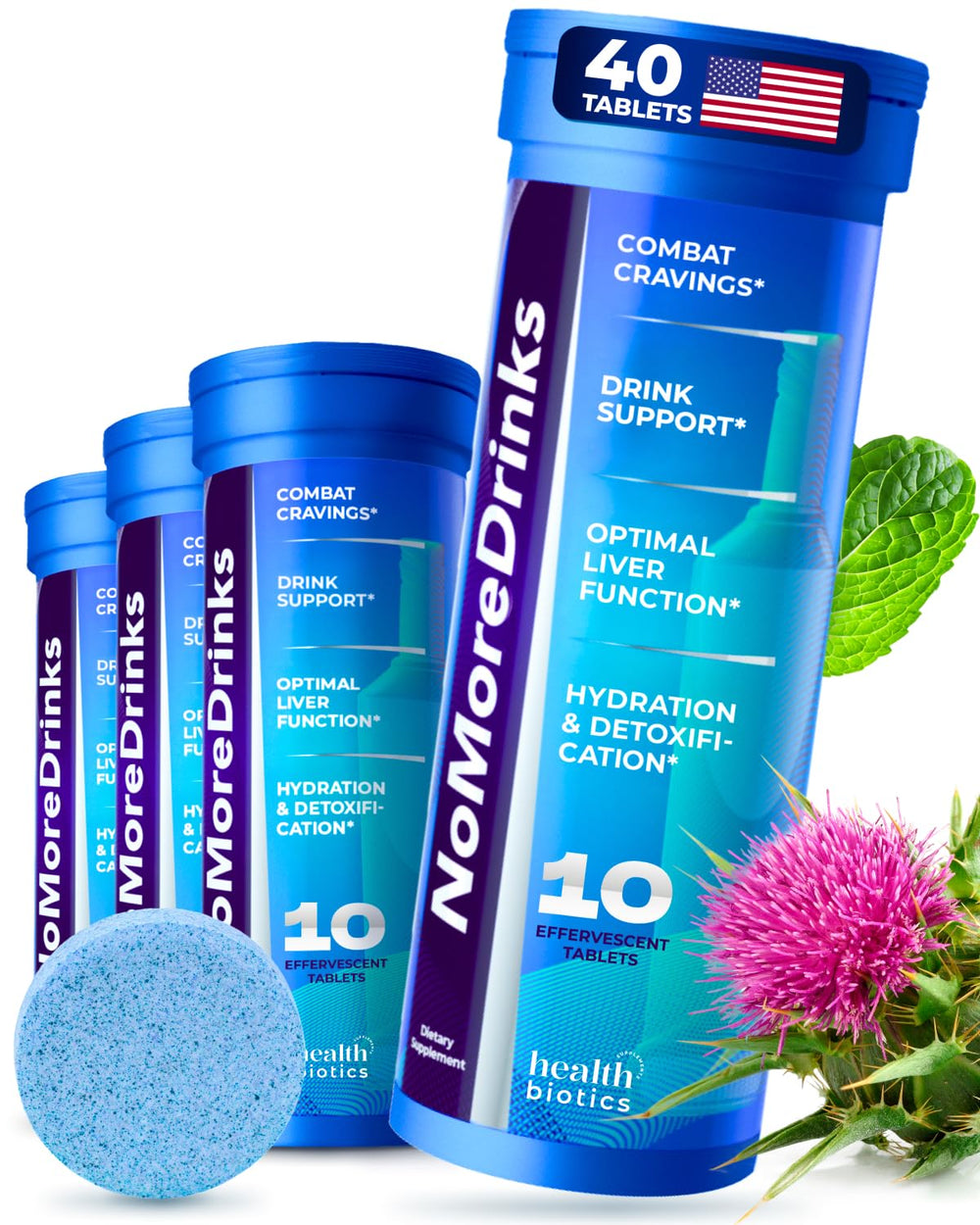 NoMoreDrinks bottle front view