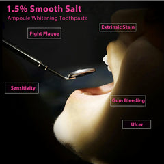 Close-up of smooth mint toothpaste texture