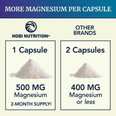 Evening calm and relaxation with Nobi Nutrition magnesium citrate capsules.