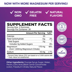 Nobi Nutrition Magnesium Citrate Gummies soft chew texture closeup.