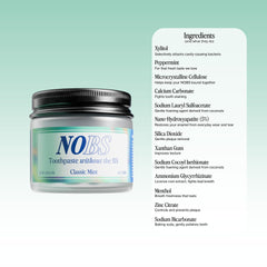 Plastic-free glass jar packaging for NOBS tablets