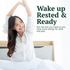 Graphic highlighting valerian root, melatonin, lemon balm for sleep