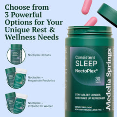 NoctoPlex Sleep Aid product box with 30 tabs and drug-free badge