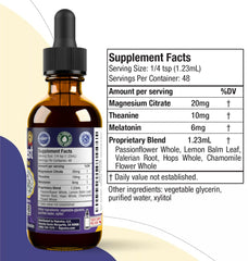 Made in USA label on NoctuRest bottle