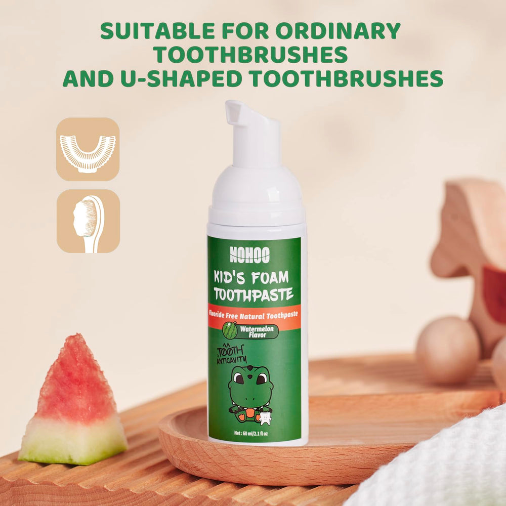 Back packaging view of NOHOO 2-pack toothpaste
