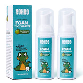 Front view of NOHOO Fluoride-Free Foam Toothpaste for Kids with cantaloupe label