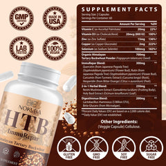 Nutrition facts panel and product packaging close-up