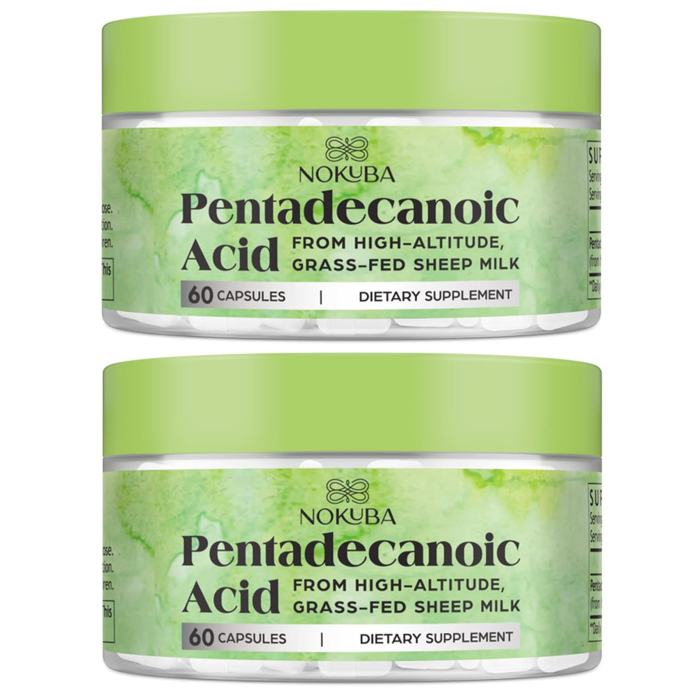 Nokuba Pentadecanoic Acid 300mg bottle - front view