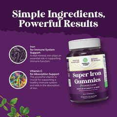 Non constipating iron supplement gummies