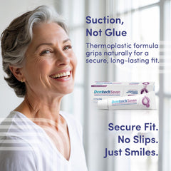 Non glue denture adhesive for easy use