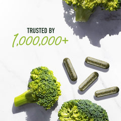 Non-GMO, allergen-free broccoli sulforaphane supplement