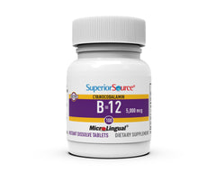 Non-GMO B12 folate supplement close up