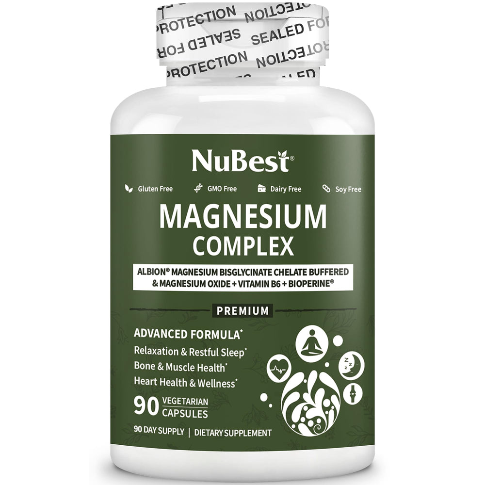 Non-GMO, clean magnesium supplement packaging
