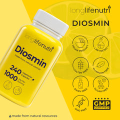 Non-GMO badge for Diosmin 1000mg supplement