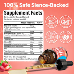 Non-GMO, gluten-free, dairy-free magnesium liquid label