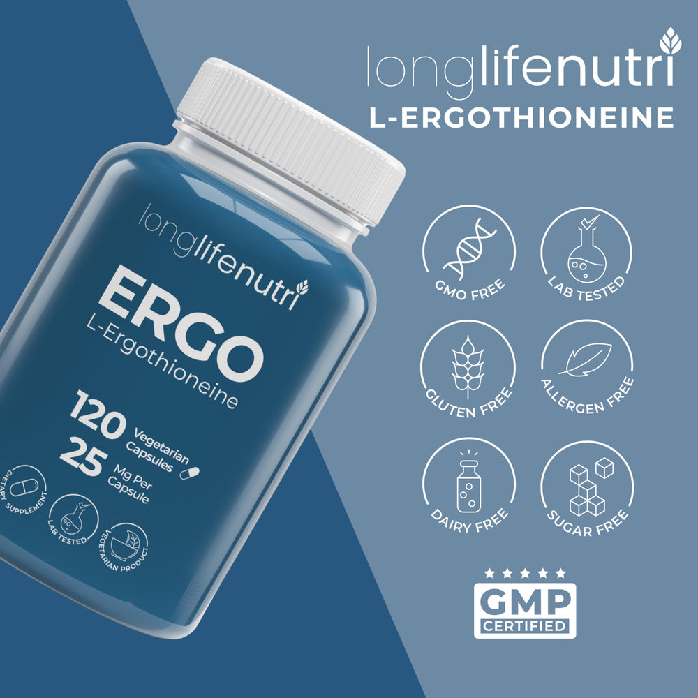 Non-GMO gluten-free ergothioneine capsules