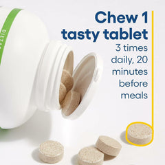 Non-GMO and gluten-free labeling on bottle