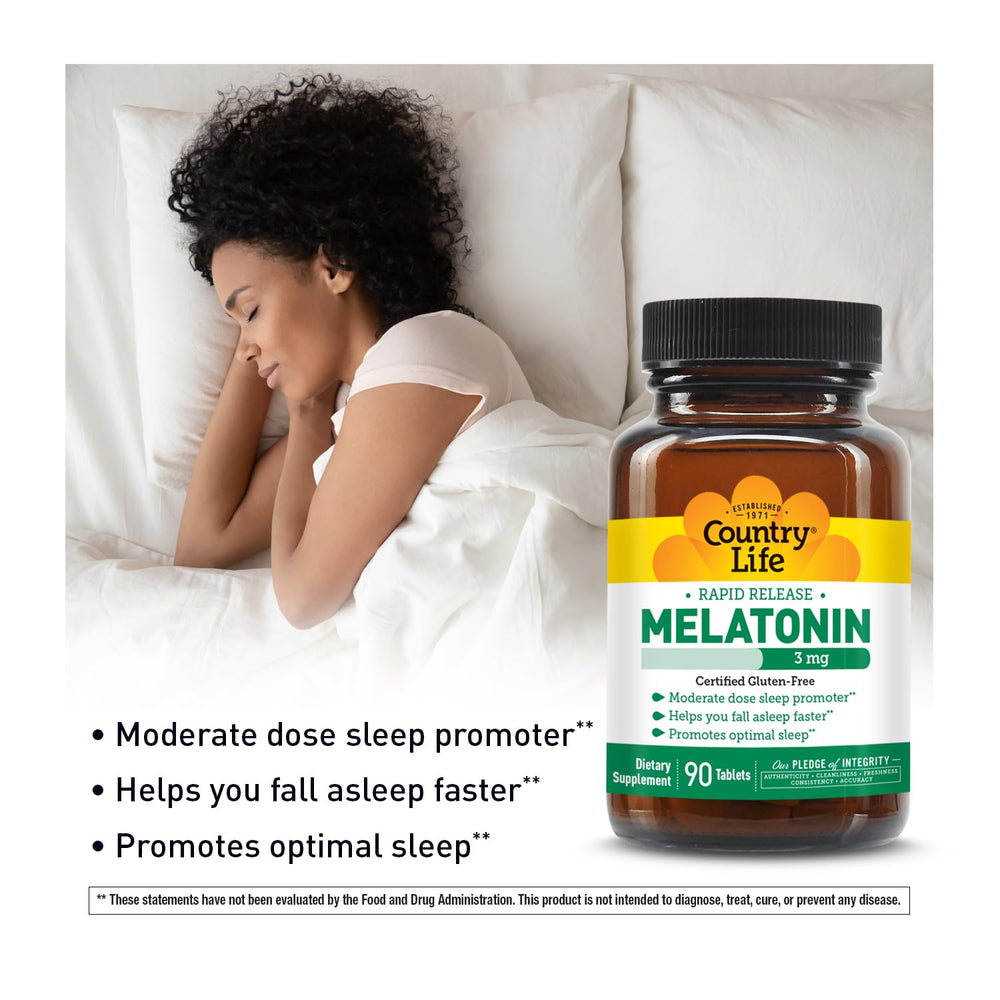 Non-GMO gluten-free vegan melatonin supplement