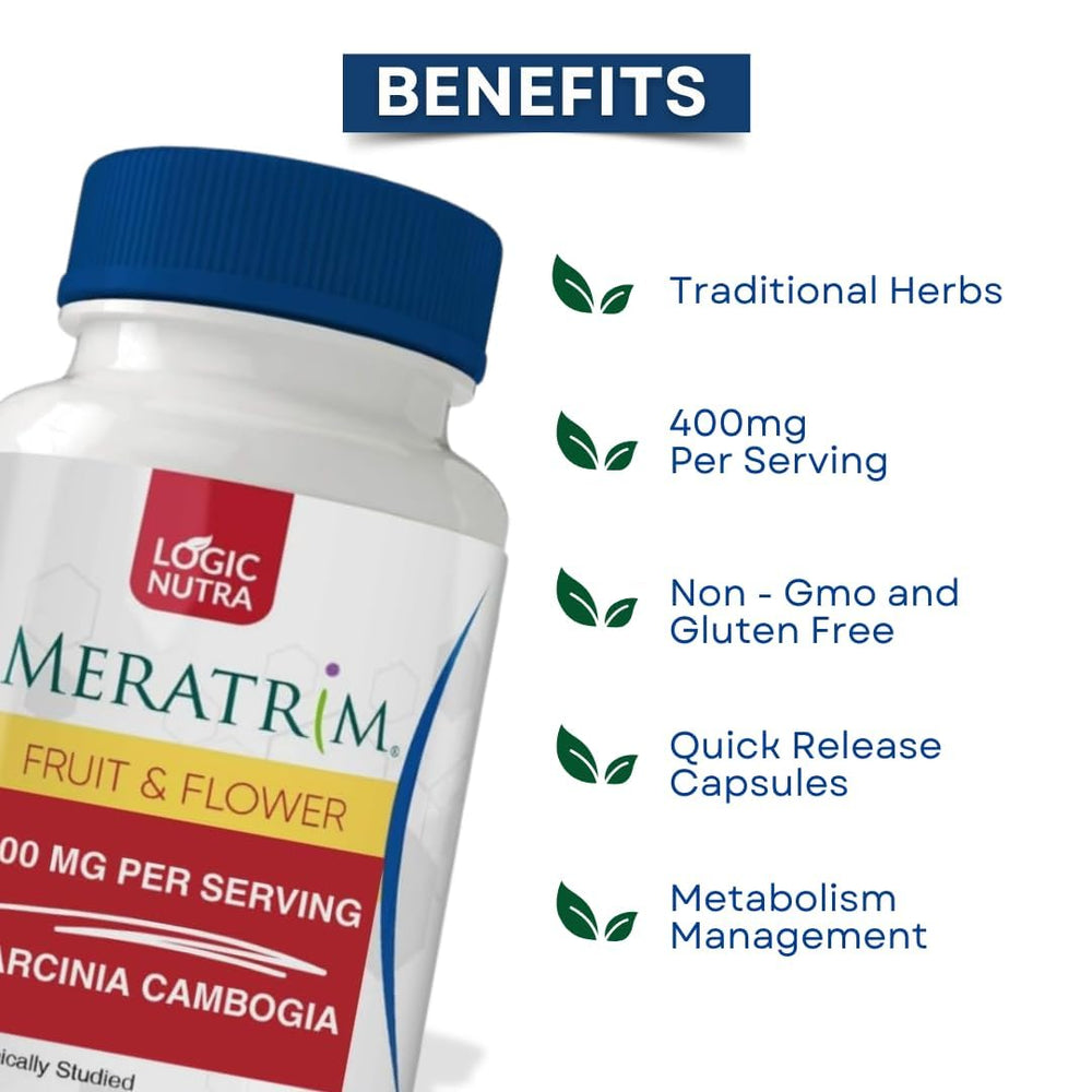 Non-GMO ingredients banner on Meratrim bottle emphasizing purity.