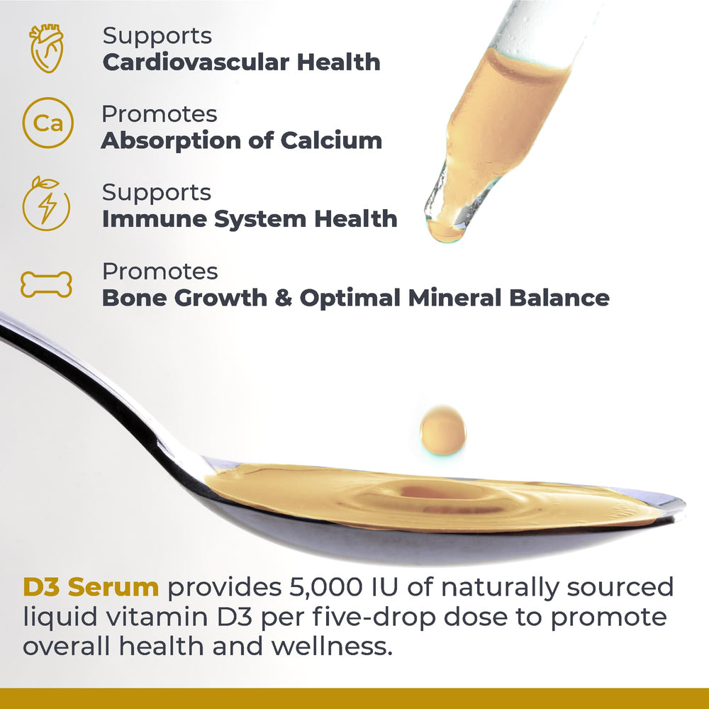 Non-GMO and Kosher label on Vitamin D3 Serum