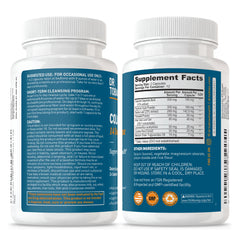 Non-GMO label on colon cleanse packaging