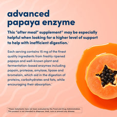 Non-GMO papaya enzyme supplement imagery