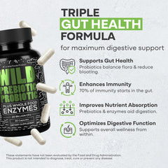 Non-GMO gluten-free prebiotic fiber and probiotic supplement for both women and men