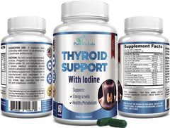 Non-GMO thyroid supplement bottle with 60 capsules