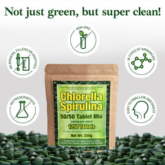 Non-GMO vegan spirulina and chlorella packaging
