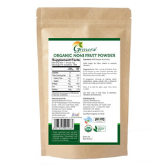 Grenera Noni Fruit Powder 1 lb back packaging