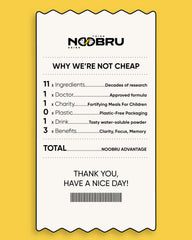 Side view of Noobru Advantage Nootropic packaging