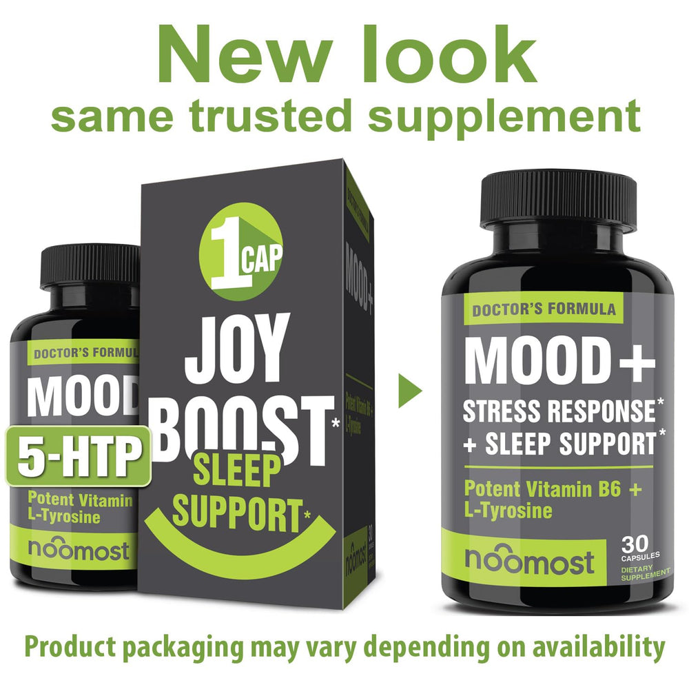 Close-up of NooMost Mood Support capsules