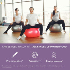 Bottle with glass illustrating usage