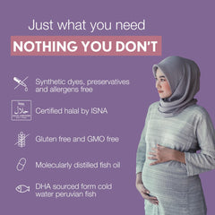 Illustration of iron and oxygen support for mom and baby