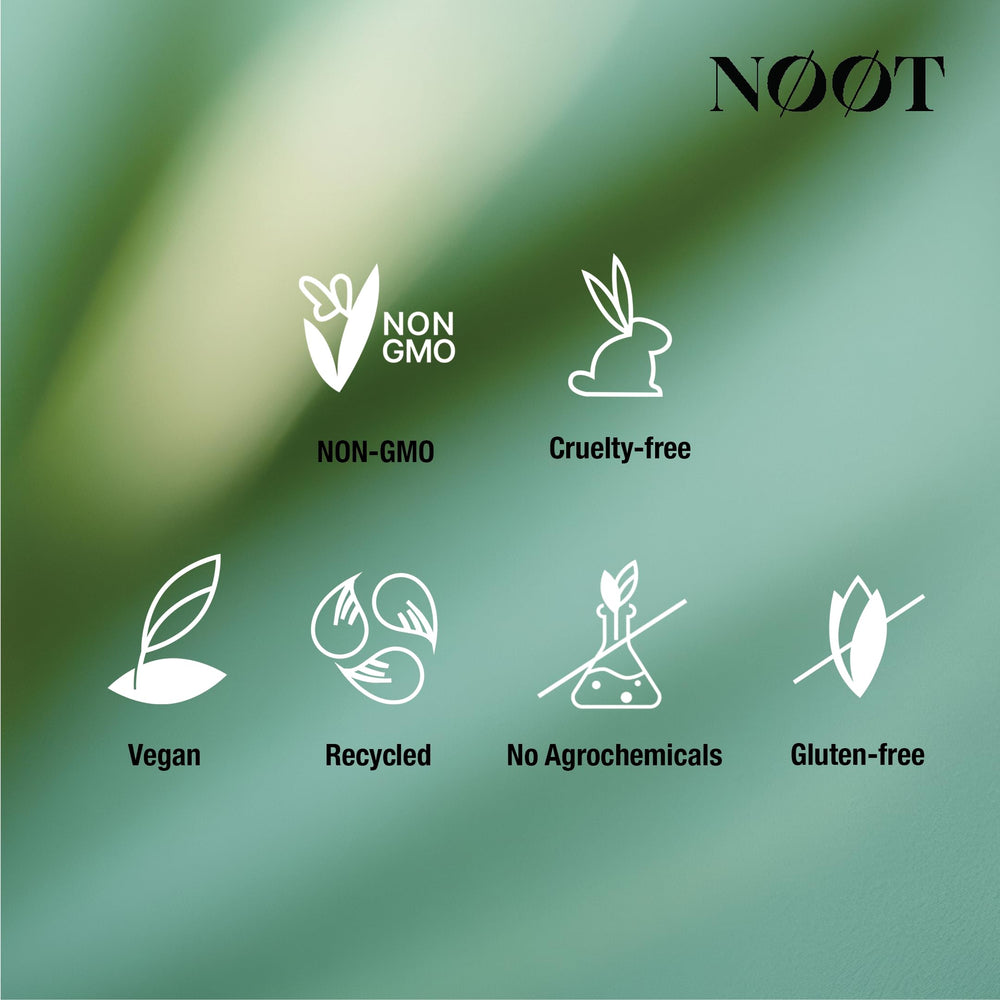 NOOT Pre Workout bottle on shelf conveys convenient caffeine-free performance support.
