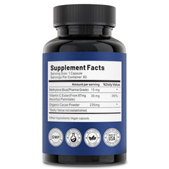 Wellness lifestyle with capsules and calm focus