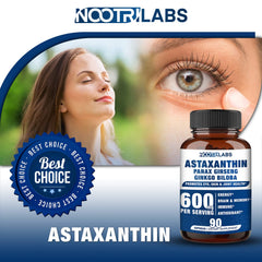 90 vegan capsules in a jar illustrating easy-to-swallow capsules for eye health, energy, and focus